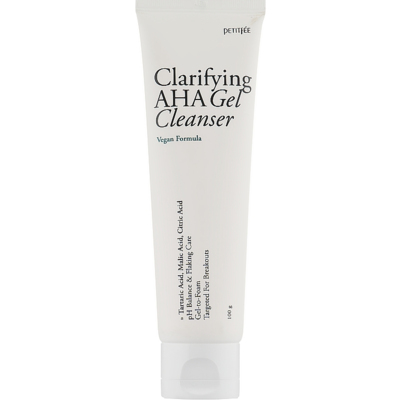 Очищающий гель для умывания с AHA кислотой Petitfee Clarifying AHA Gel Cleanser