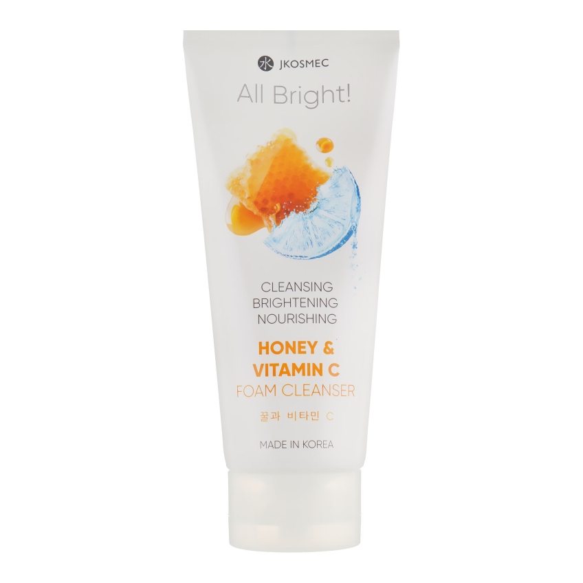 Пенка для умывания с медом и витамином С Jkosmec All Bright Honey and Vitamin C Foam Cleanser