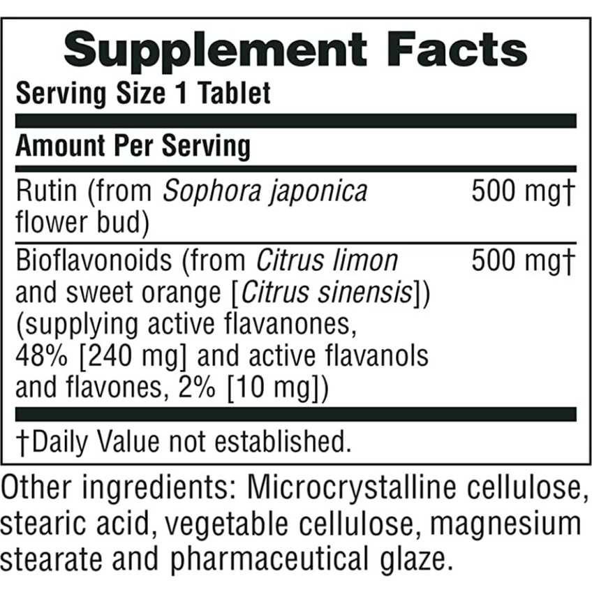 Рутин / Biorutin, Nature's Plus, 1000 мг, 60 таблеток