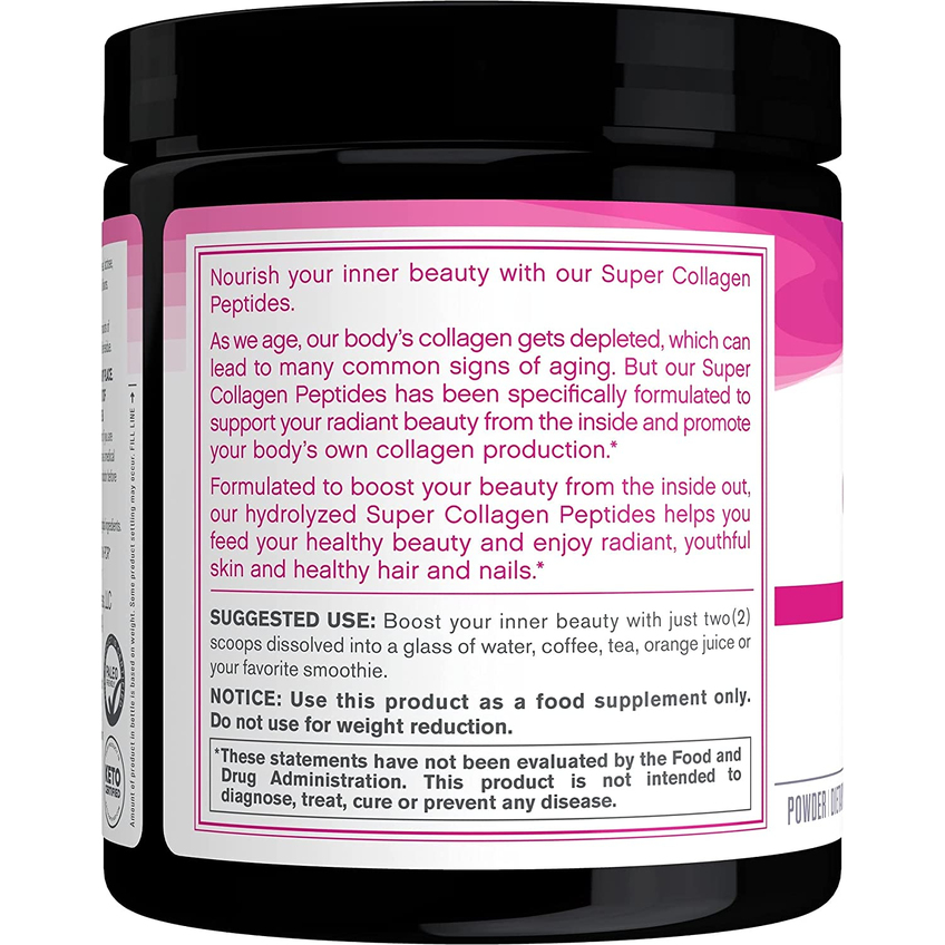 Пептиды супер коллагена без вкусовых добавок / Super Collagen Peptides, Neocell, 200 г