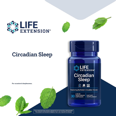 Циркадный сон / Circadian Sleep, Life Extension, 30 жидких капсул