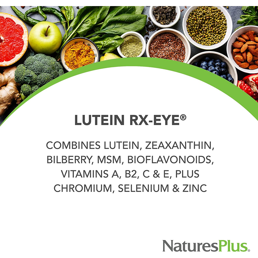 Передовая терапия с лютеином для здоровья глаз / Advanced Therapeutics Lutein RX-Eye, Nature's Plus, 60 капсул