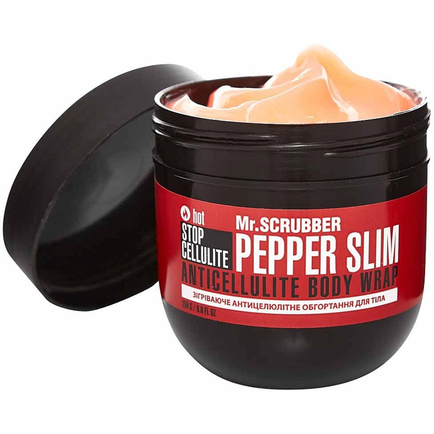 Зігрівальне антицелюлітне обгортання для тіла Mr.Scrubber Hot Stop Cellulite Pepper Slim Anticellulite Body Wrap