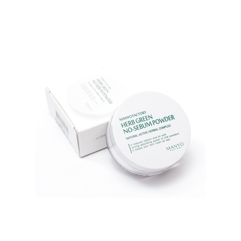 Розсипчаста пудра матувальна з комплексом трав Manyo Factory Herb Green No-Sebum Powder