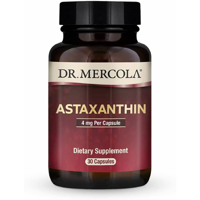 Астаксантин / Astaxanthin, Dr. Mercola, 4 мг, 30 капсул