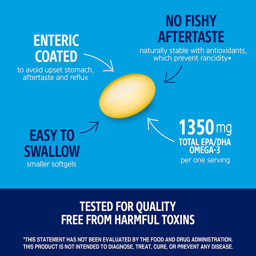 Мега Омега-3 з дикої риби Аляски / Mega Omega 3 from Alaska Wild Fish Oil, 21st Century, 450 мг, 90 гелевих капсул