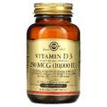 Витамин D3 (холекальциферол) / Vitamin D3 (Cholecalciferol), Solgar, 250 мкг (10000 МЕ), 120 гелевых капсул