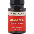 Вітамін K2 / Vitamin K2, Dr. Mercola, 180 мкг, 30 капсул