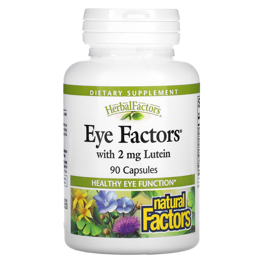 Вітаміни для очей із лютеїном / Eye Factors, Natural Factors, 90 капсул