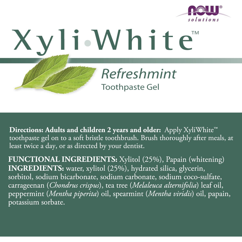 Зубная паста-гель «Освежающая мята» Now Foods XyliWhite Refreshmint Toothpaste Gel