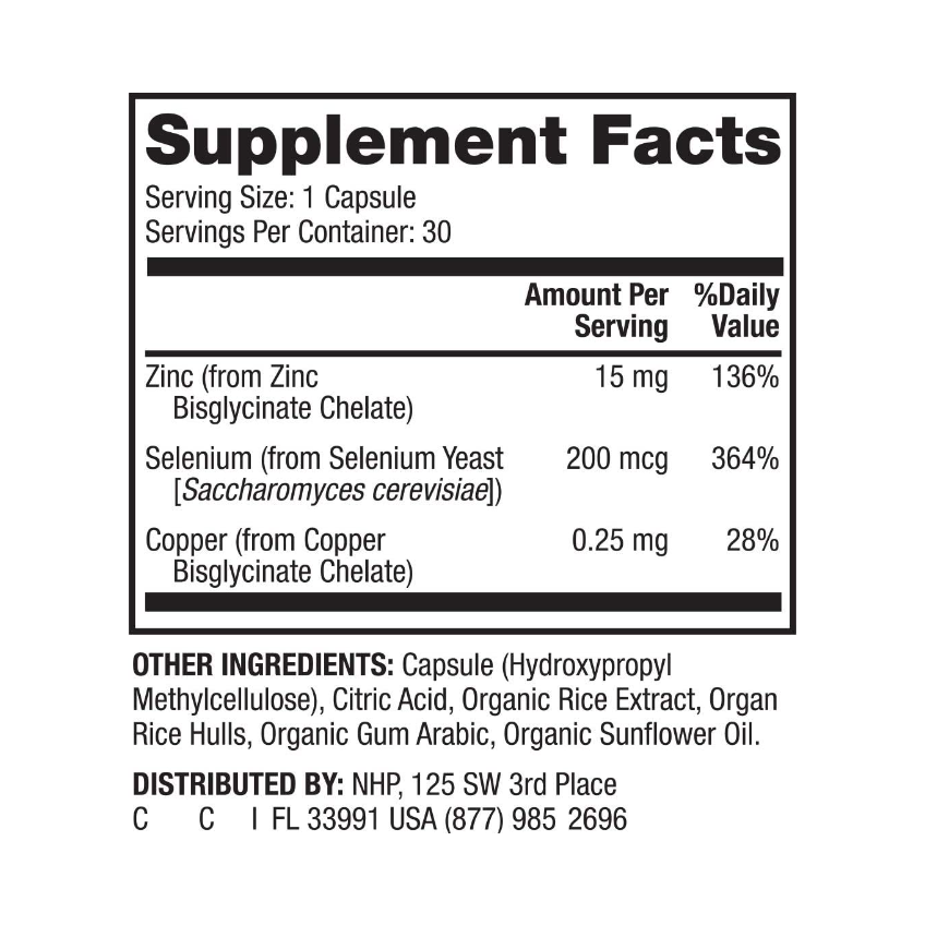Цинк и селен / Zinc Plus Selenium, Dr. Mercola, 200 мкг, 30 капсул