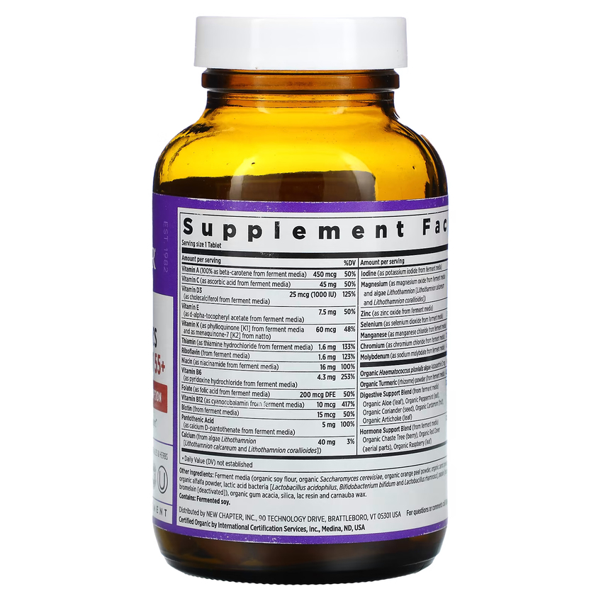 Мультивитамины для женщин от 55+ (один раз в день) / One Daily Every Woman's Multivitamin 55+, New Chapter, 72 таблетки