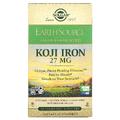 Залізо коджі ферментоване / Koji Iron, EarthSource Food Fermented, Solgar, 27 мг, 60 вегетаріанських капсул