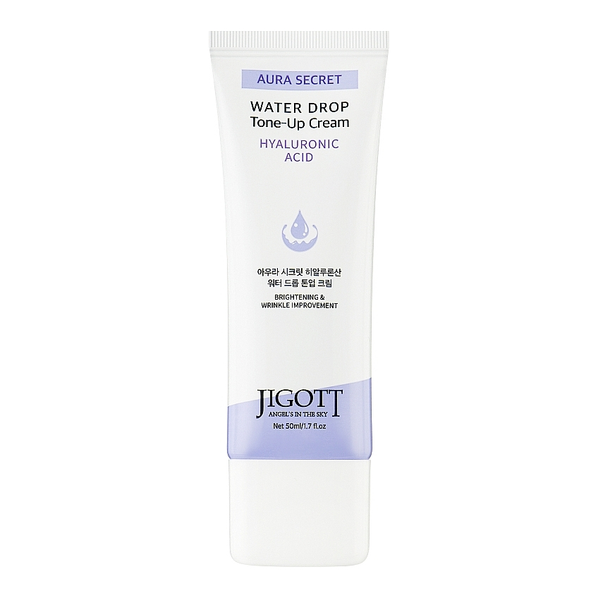 Увлажняющий крем для лица с гиалуроновой кислотой Jigott Aura Secret Hyaluronic Acid Water Drop Tone Up Cream
