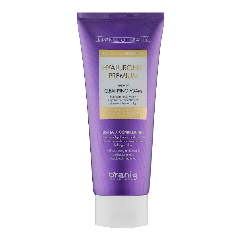 Пенка для умывания с гиалуроном Branig Hyaluronic Premium Whip Cleansing Foam