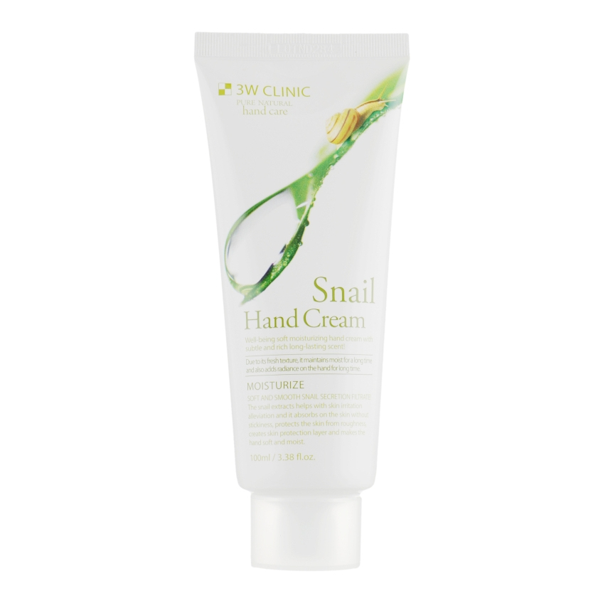 Крем для рук с муцином улитки 3W Clinic Snail Hand Cream