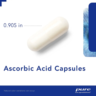 Аскорбиновая кислота / Ascorbic Acid, Pure Encapsulations, 1000 мг, 250 капсул
