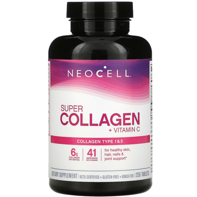 Супер коллаген с витамином С / Super Collagen, Neocell, 250 таблеток
