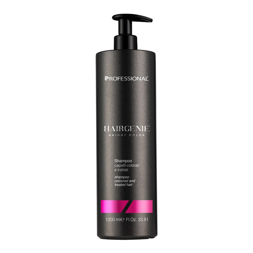Шампунь для блеска окрашенных и поврежденных волос Professional Hairgenie Bright Color Shampoo