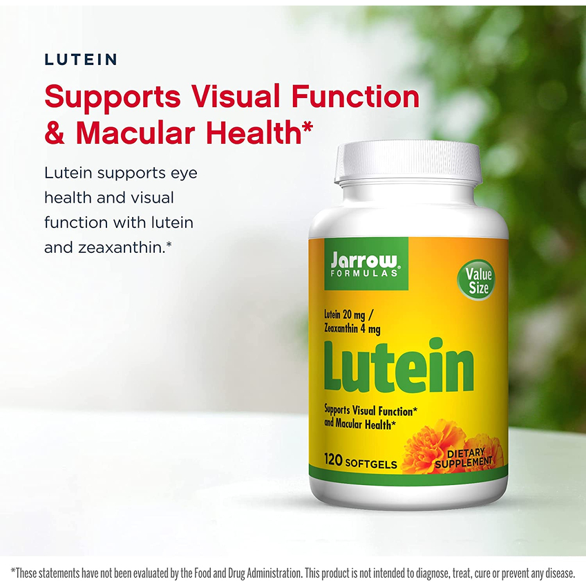 Лютеин / Lutein, Jarrow Formulas, 20 мг, 120 гелевых капсул