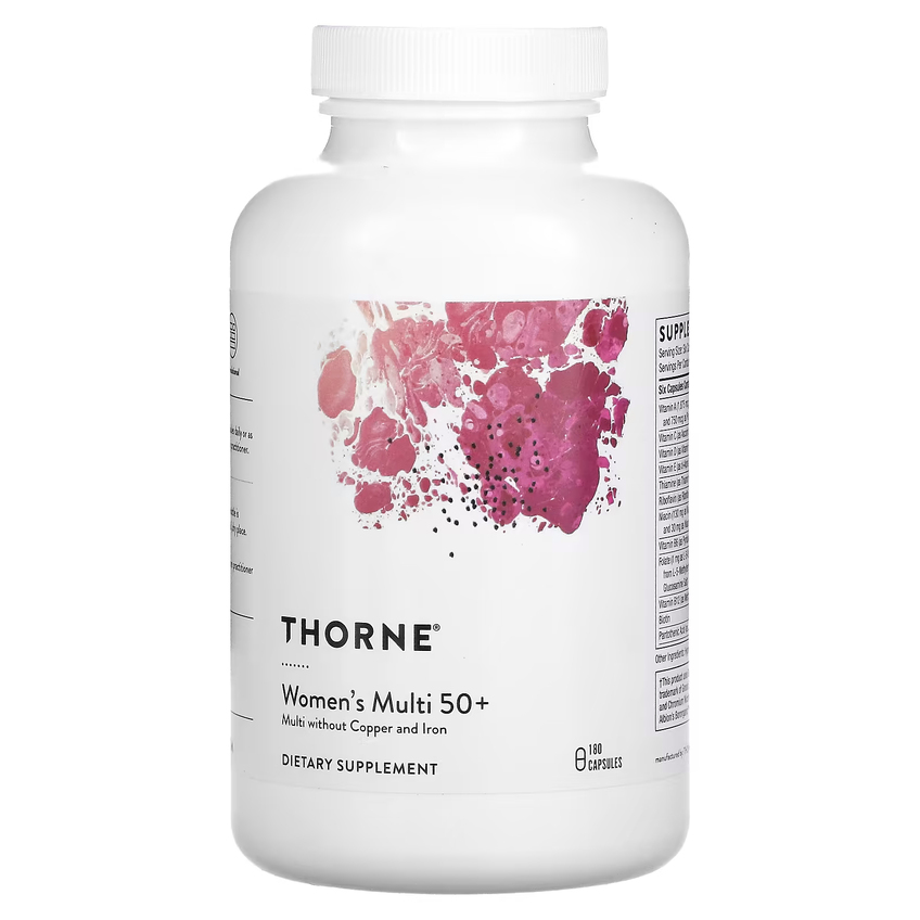 Мультивитамины для женщин 50+ / Womens Multi 50+, Thorne Research, 180 капсул
