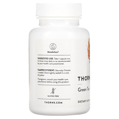 Фитосомы зеленого чая / Green Tea Phytosome, Thorne Research, 250 мг, 60 капсул
