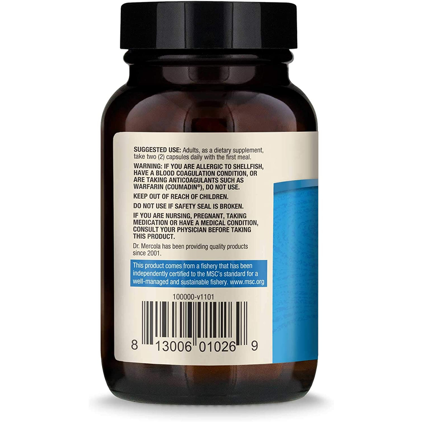 Олія антарктичного криля / Antarctic Krill Oil, Dr. Mercola, 60 капсул