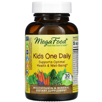 Витамины для детей / Kids One Daily, MegaFood, 30 таблеток