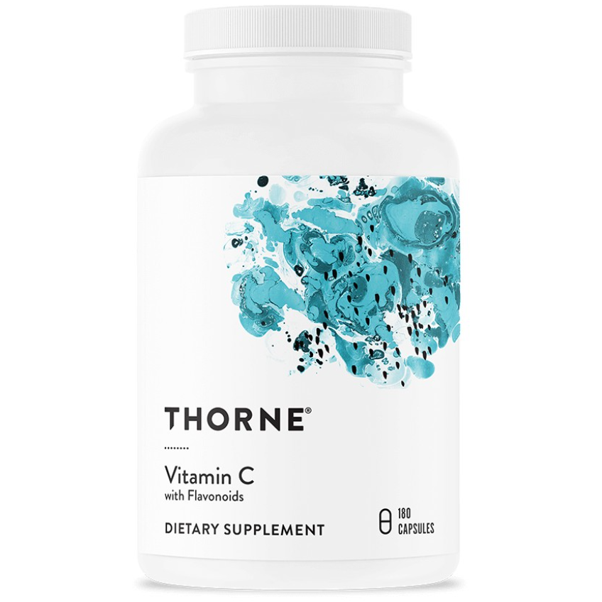 Витамин С с флавоноидами / Vitamin C with Flavonoids, Thorne Research, 500 мг, 180 капсул