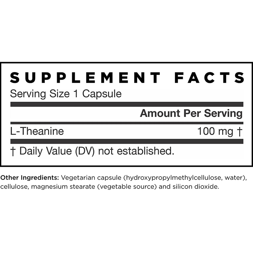 Теанин 100 / Theanine 100, Jarrow Formulas, 100 мг, 60 капсул
