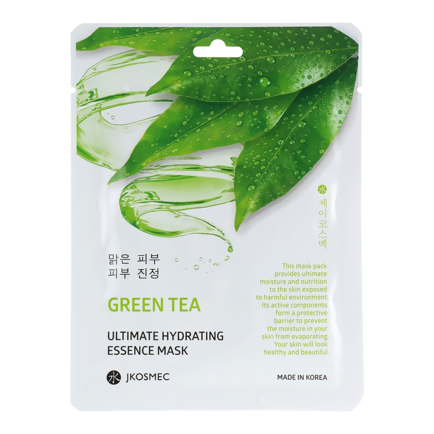 Тканевая увлажняющая маска с экстрактом зеленого чая Jkosmec Green Tea Ultimate Hydrating Essence Mask