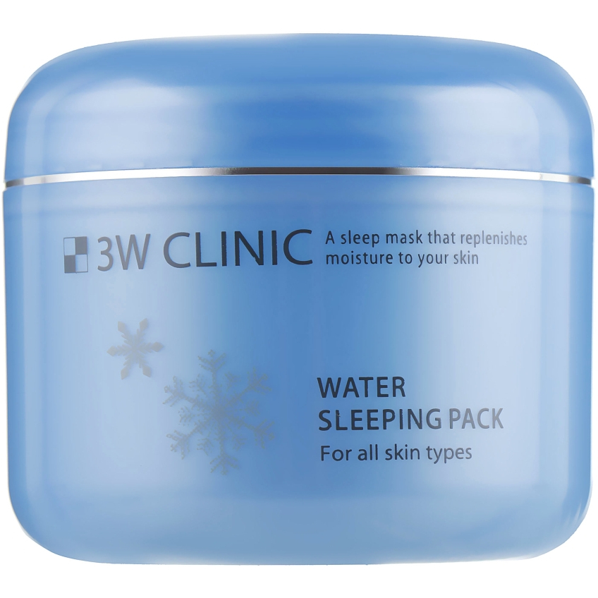 Увлажняющая ночная маска для сухой кожи лица 3W Clinic Water Sleeping Pack