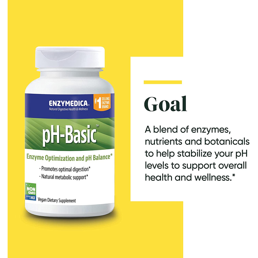 Ферменты pH баланс / pH-Basic, Enzymedica, 90 капсул
