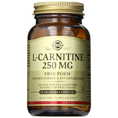 L-карнитин / L-Carnitine, Solgar, 250 мг, 90 вегетарианских капсул