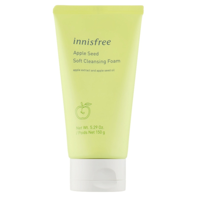 Пінка для обличчя з екстрактом яблука Innisfree Apple Seed Soft Cleansing Foam