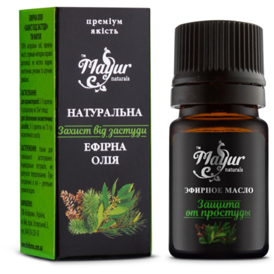 Смесь эфирных масел Защита от простуды натуральная Mayur