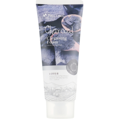 Глубоко очищающая пенка для сужения пор 3W Clinic Charcoal Cleansing Foam