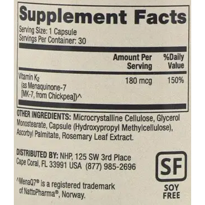 Вітамін K2 / Vitamin K2, Dr. Mercola, 180 мкг, 30 капсул