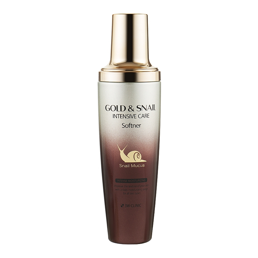 Смягчающий тонер для лица 3W Clinic Gold & Snail Intensive Care Softener