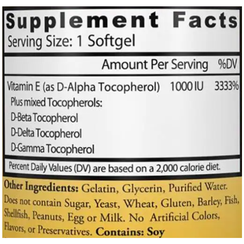 Витамин Е / Vitamin E, Healthy Origins, 670 мг, 120 гелевых капсул
