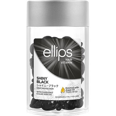 Витамины для волос «Ночное сияние» с ореховым маслом кукуи и алоэ вера Ellips Hair Vitamin Shiny Black with Kemeri & Aloe Vera Oil