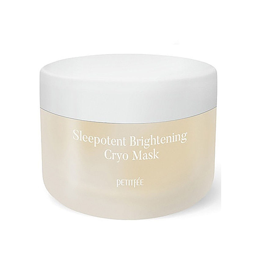 Выравнивающая тон ночная крио-маска с витамином С и ниацинамидом Petitfee Sleepotent Brightening Cryo Mask