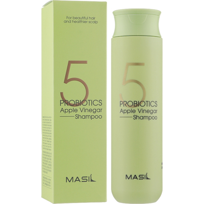 Мягкий безсульфатный шампунь с пробиотиками и яблочным уксусом Masil 5 Probiotics Apple Vinegar Shampoo