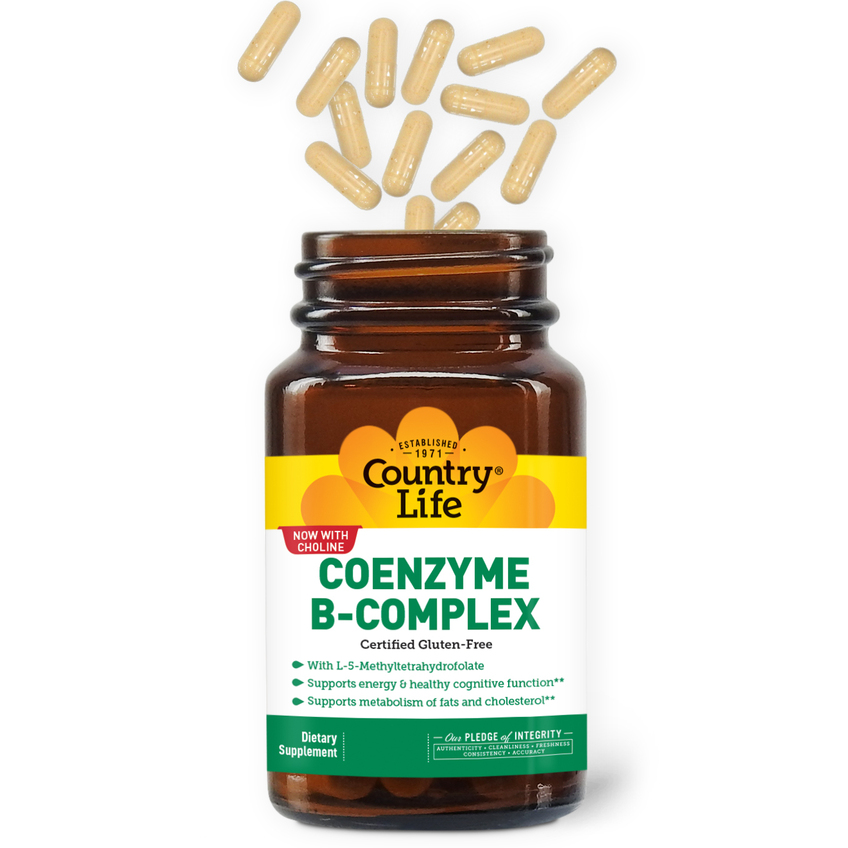 Коензим B-комплекс / Coenzyme B-Complex, Country Life, 60 капсул