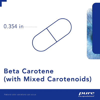 Бета-каротин со смешанными каротиноидами / Beta Carotene, Pure Encapsulations, 90 капсул
