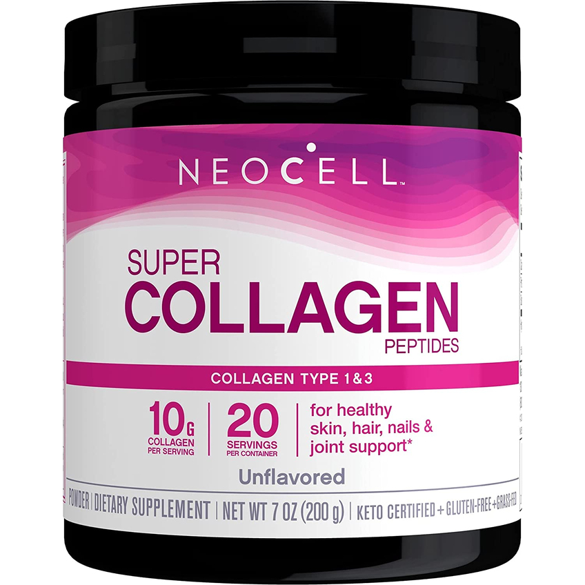 Пептиды супер коллагена без вкусовых добавок / Super Collagen Peptides, Neocell, 200 г