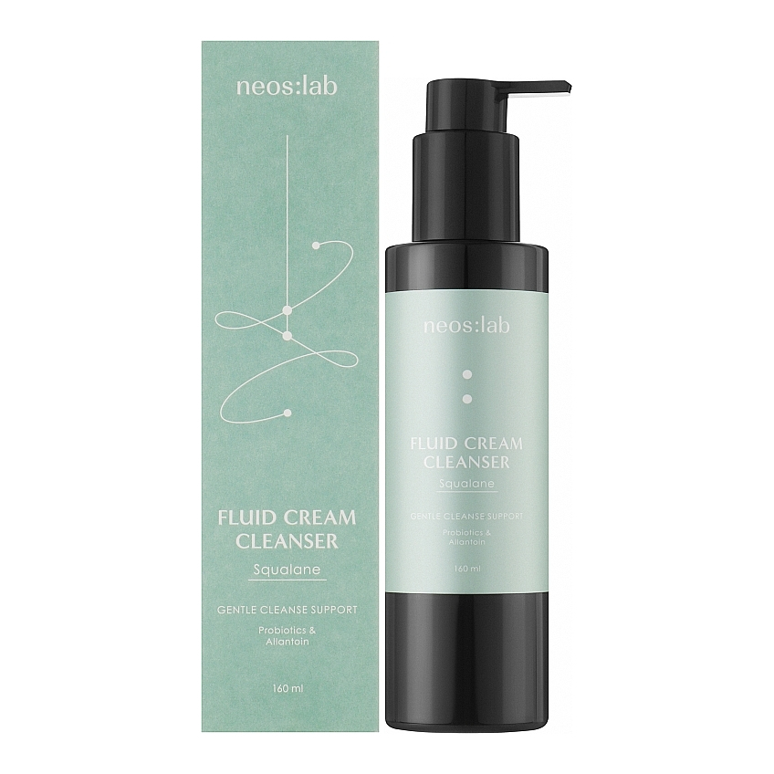 Очищающее молочко для лица Neos:lab Fluid Cream Cleanser Squalane
