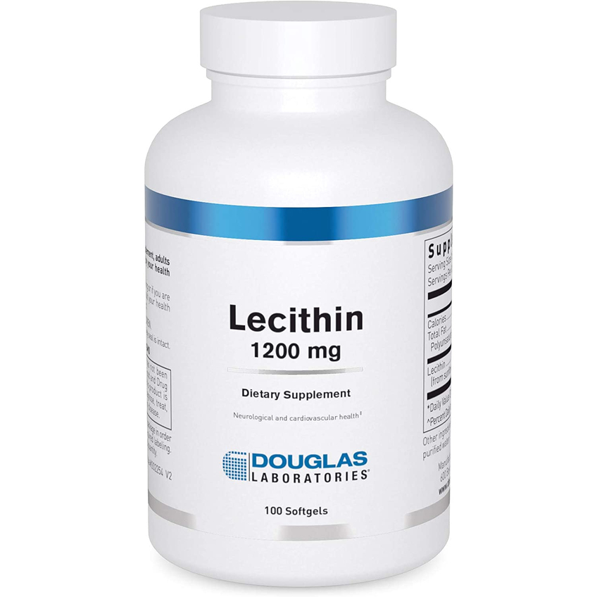 Лецитин подсолнечный / Sunflower Lecithin, Douglas Laboratories, 1200 мг, 100 гелевых капсул