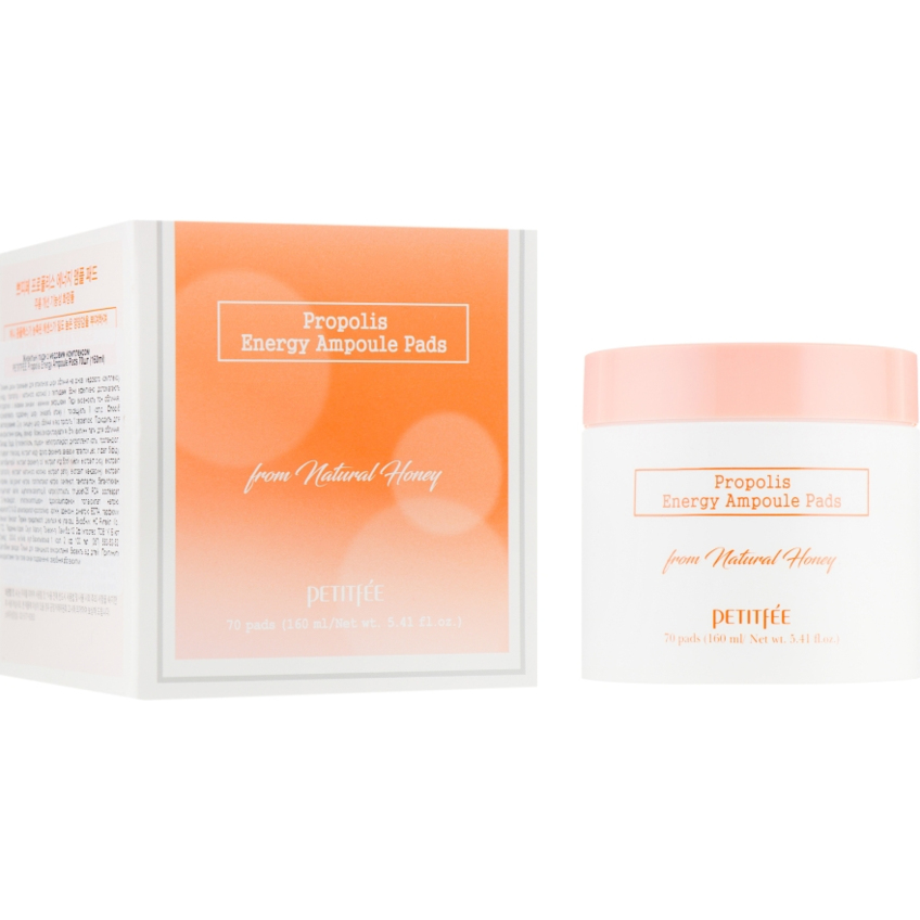 Питательные пэды с медовым комплексом Petitfee Propolis Energy Ampoule Pads
