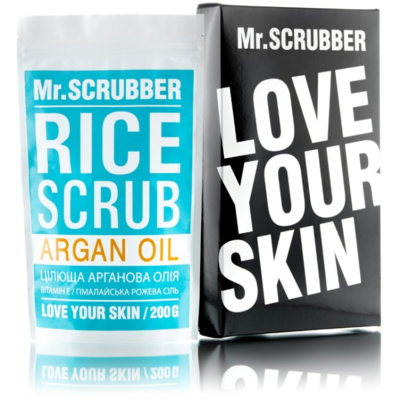 Рисовый скраб для тела аргановое масло Mr.Scrubber Rice Scrub Argan Oil